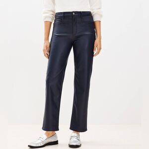 LOFT Blue Straight Leg Jeans with Modern Fit